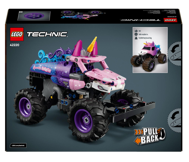 LEGO Technic 42220 Monster Jam Sparkle Smash z napędem pull-back - 1473446 - zdjęcie 13